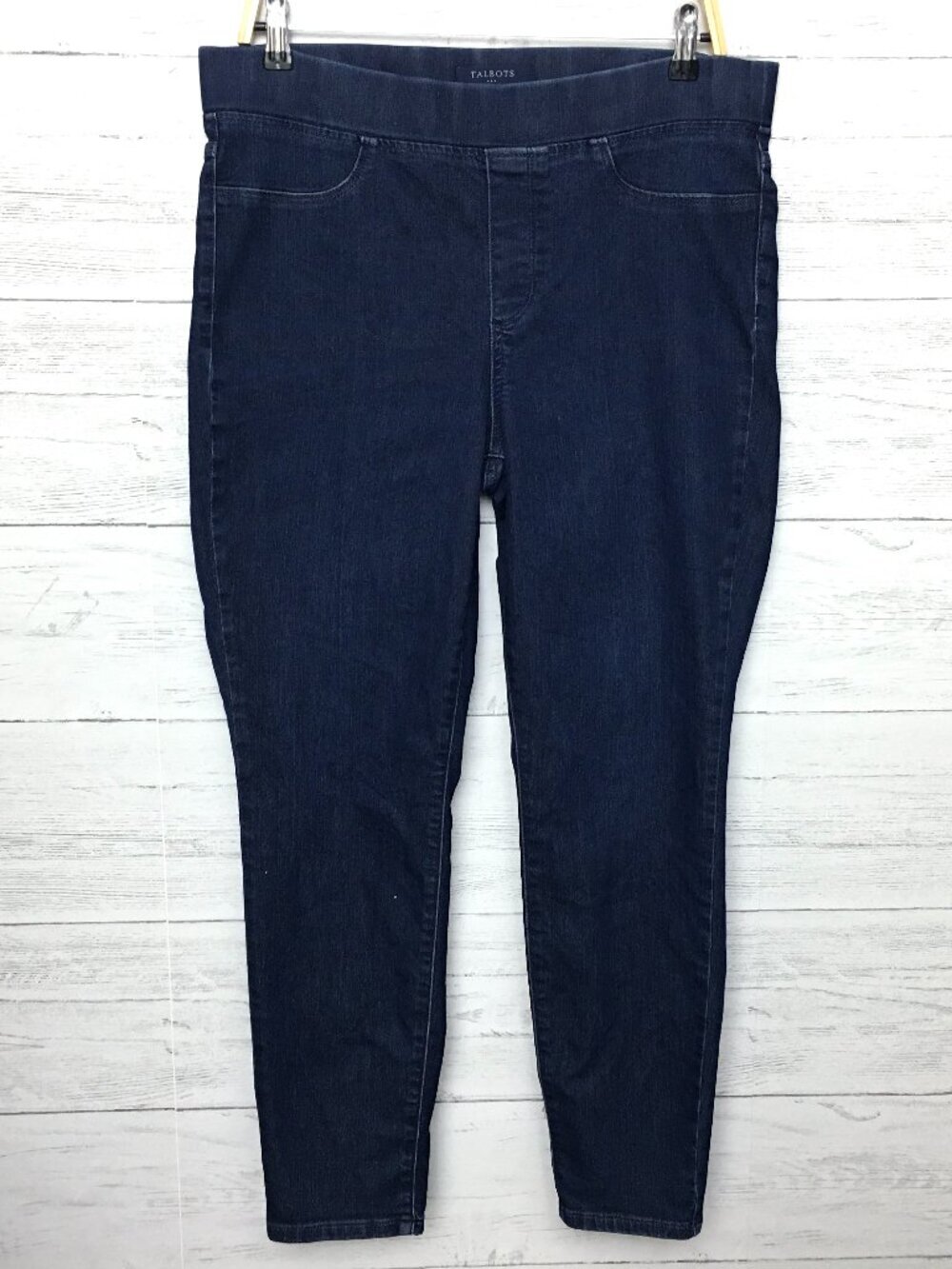 Talbots Women's Jeans Simply Flattering Jeggings Elastic Waist size 12 length 28